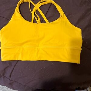 Gold sports bra new size medium